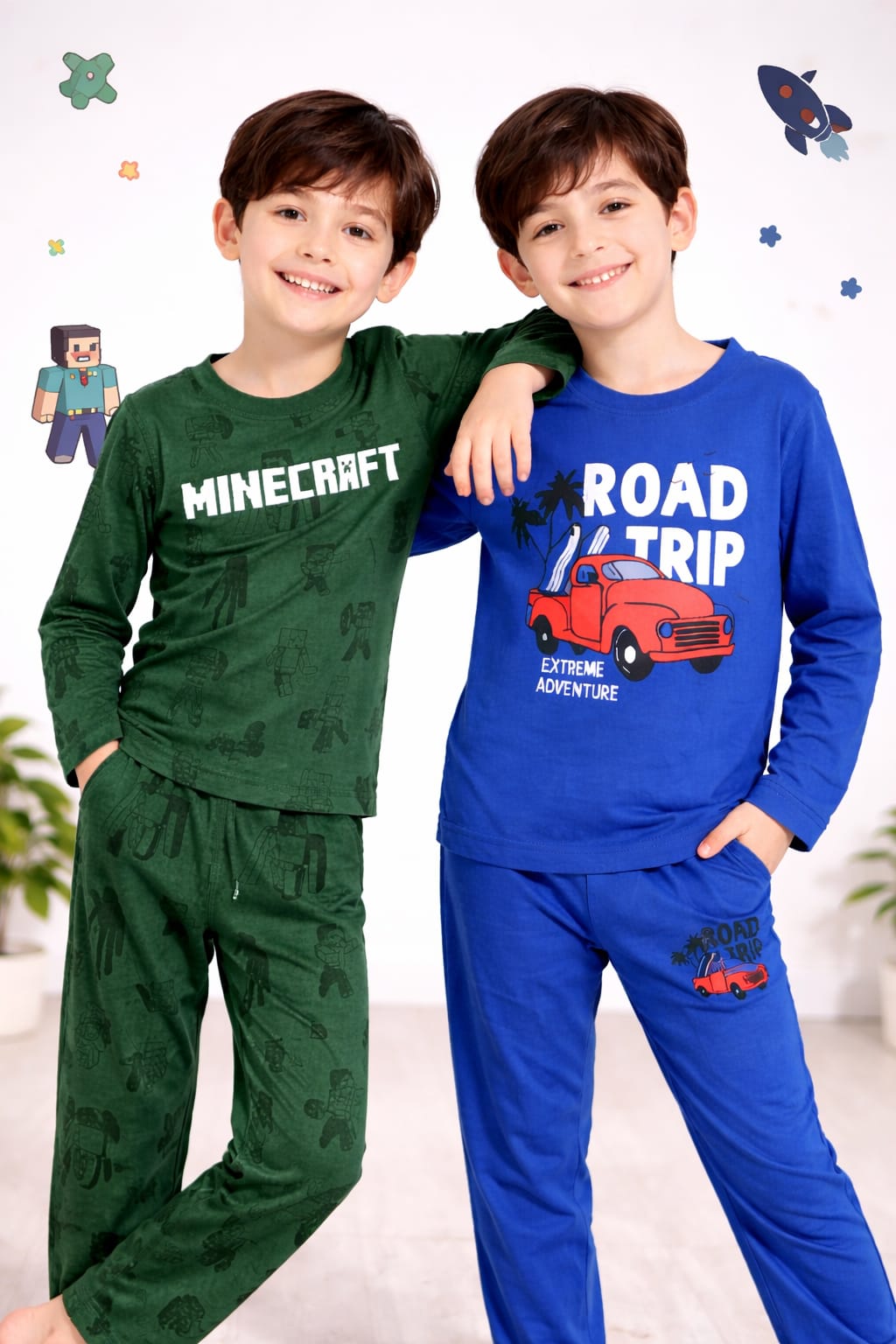 KIDS SUMMER COTTON TRACK SUIT