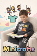 Minicrafts Surf All Day Kids Fleece Set – Dark Grey
