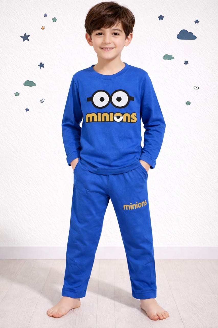 Trendsetter: Junior "Minions" Graphic Track Suit – Premium Summer Gear
