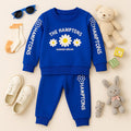 Blue ''Hamptons'' Fleece Girls outfit